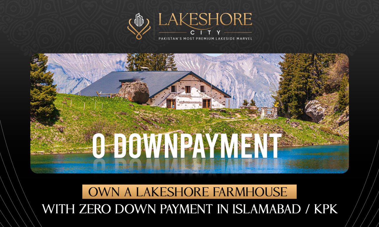 Own a Lakeshore Farmhouse with Zero Down Payment in Islamabad / KPK